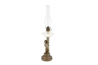 Figurální petrolejová stolní lampa R. DITMAR WIEN