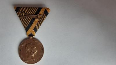FJ I Vyznamenání Medaile Rakousko Uhersko 2 DECEMBER 1873