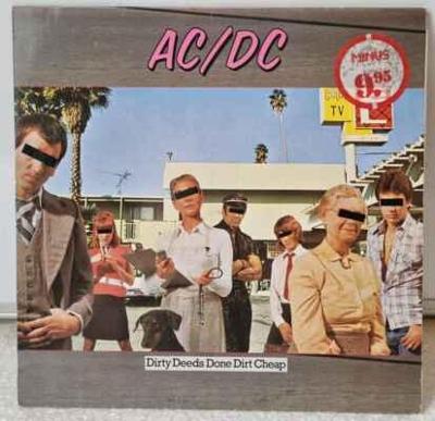 LP AC/DC - Dirty Deeds Done Dirt Cheap EX
