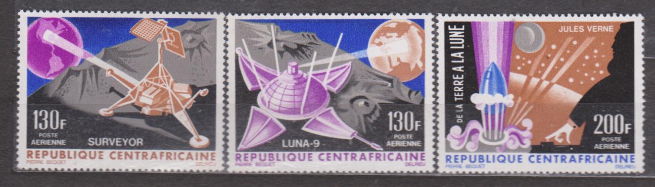 Středoafrická republika  - kosmos - Známky