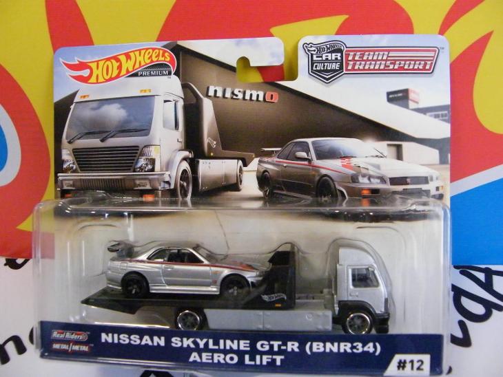 Nissan Skyline Gt R Bnr 34 Aero Lift Hotwheels Team Transport Aukro 