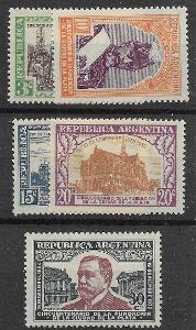 Argentína 1933 * domáce motívy komplet mi. 390-394 