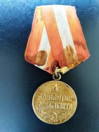 Medaile SSSR - Za dobytí BUDAPEŠTI