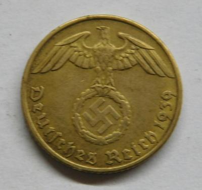5 Reichspfennig 1939 J. Mince Německo. B4871