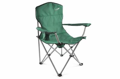 Skládací kempingová židle DIVERO XL - zelená 35106