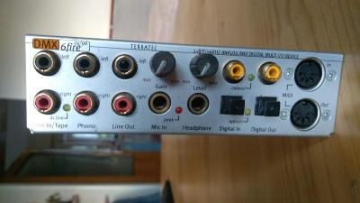 panel zvukové karty Terratec DMX6 Fire do 5,25" pozice