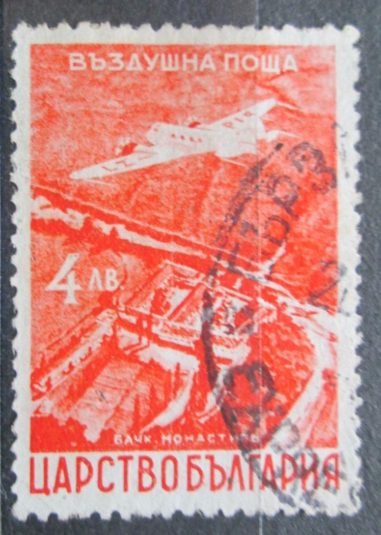 Bulharsko 1940 lietadlo nad kláštorom Bačkovo Mi# 379 1706 - Známky