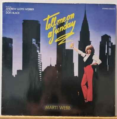 LP Marti Webb - Tell Me On A Sunday, 1980 EX