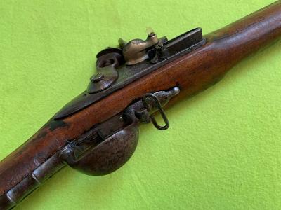 Orig.francouzská vojenská křesadlová mušketa-  M1777 / Napoleon / RARE
