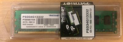 Patriot 4GB DDR3-1333MHz PATRIOT CL9 DR