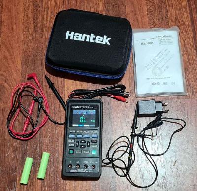 Hantek 2D72 -3v1 osciloskop (2x70MHz), DDM, DDS + extra baterie navíc