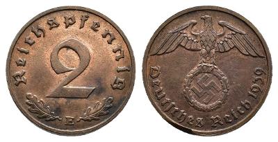 2 reichspfennig 1939 AC03917