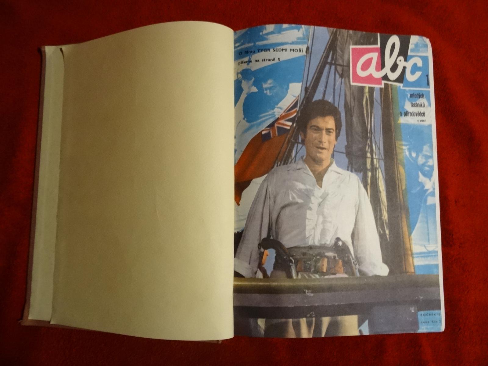 ABC ročník 13 (1968-69) - kniha s déčky, atlasy a vystřihovánkami - Knihy a časopisy