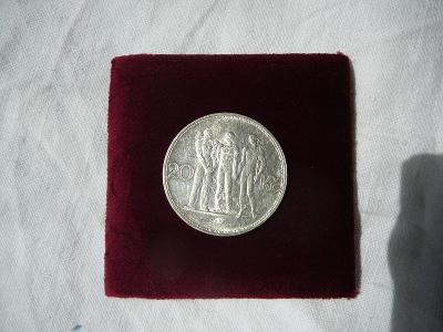 stříbrná mince 20 Kč