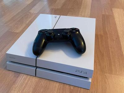 PlayStation 4 White (PS4) 500GB + originální ovladač
