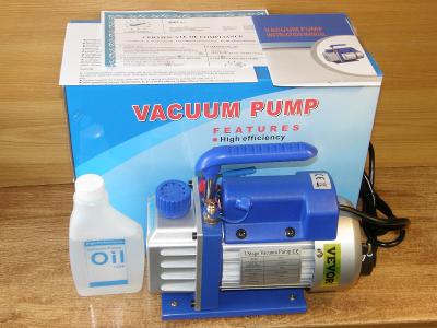 Olejová vývěva, vakuová pumpa, 220 V, vakuum 5 Pa, 70 l/min