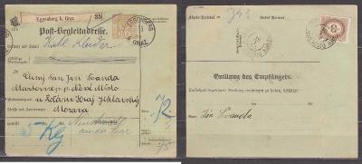R.U. poštovní průvodka - Eggenberg b.Graz - Nové Město na Moravě