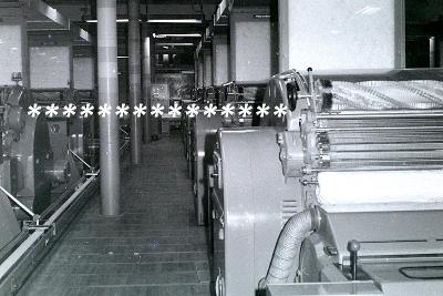 Varnsdorf, Velveta, 1975, pohled do továrny