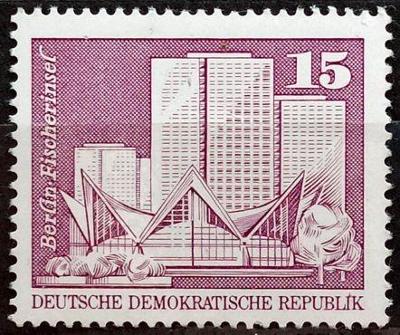 DDR: MiNr.1853 Fisherman’s Island 15pf, Buildings in the GDR ** 1973