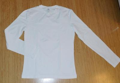 H&M - bílé triko - M - slim fit
