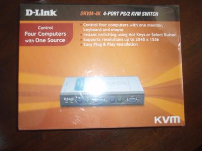 *** nový D-Link DKVM-4K (4-Port KVM Switch) - super cena ***