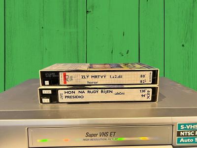 VHS s rychlodabingem (2ks) Skvělý stav!