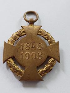 Jubilejní kříž 1848 - 1908 František Josef I