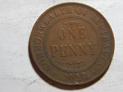 Austrálie 1 Penny 1920 (bez teček) VF č38054