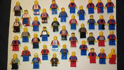 LEGO FIGURKY 40 kusů ( rytíři - ze starých setů) 