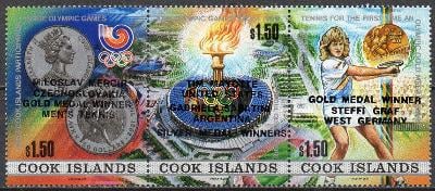 Cookovy ostrovy-OH Seoul 1988**  Mi.1260-1262 / 13 €
