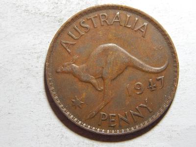 Austrálie 1 Penny 1947 (Melbourne) XF č38041