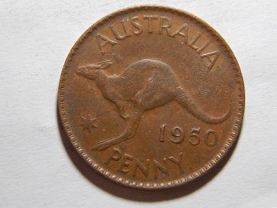 Austrálie 1 Penny 1950 (Perth) VF č11525
