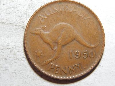 Austrálie 1 Penny 1950 (Perth) VF č38096
