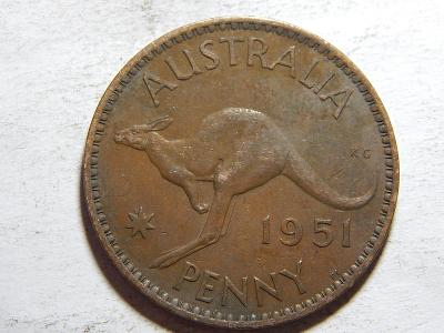 Austrálie 1 Penny 1951 (Londýn) XF č38046