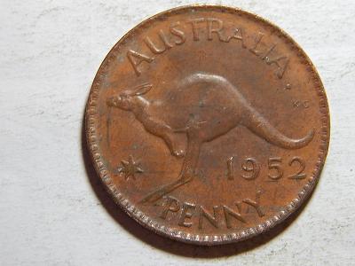 Austrálie 1 Penny 1952 (Melbourne) VF č38058