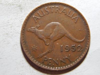 Austrálie 1 Penny 1952 (Melbourne) VF-XF č38050