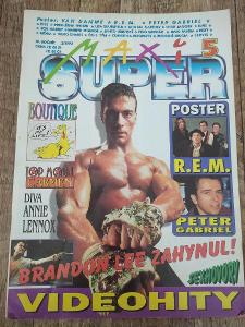 Časopis Maxi Super - 5/93 - Jean Claude Van Damme, REM, Annie Lenox