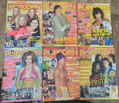 Časopis Popcorn 6x 2002/4 Harry Potter, Linkin Park, Eminem, Britney