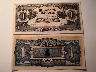 Malaya 1 Dollar 1942 stav AU