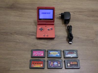 GAME BOY Advance SP AGS-001 + 6xhra