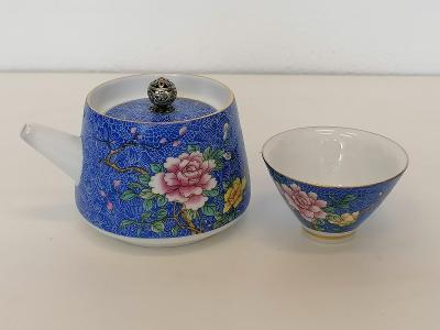 Porcelánová konvička šálek na čaj  Asie