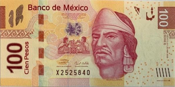 Mexiko, 100 Pesos, 23.4.2009, Pick 124b, UNC
