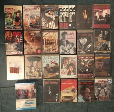 27 DVD Českých a slovenských filmů