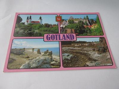 Pohlednici Švédsko 1990, Gotland