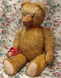 Alter grosser Teddybär orig. STEIFF! Německá hračka Medvěd od STEIFF-a