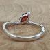 Stříbrný prsten s přírodním granátem vel. 59 od 1 KČ - 2258-2-9 - Šperky