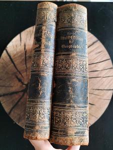 Encyklopedie Geografie, 1882, dvě knihy, německo !