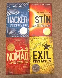 4 knihy od  James Swallow - Nomád, Exil, Hacker, Stín (pevná vazba)
