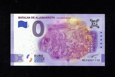 { 43a } - € - 0 EUROVA BANKOVKA -  BATALHA DE ALJUBARROTA