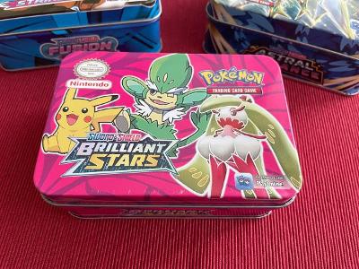 Plechová krabička na tcg karty Pokemon Brilliant Stars